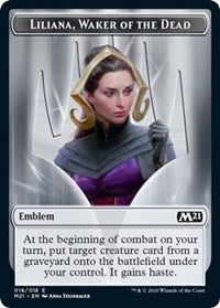 Emblem - Liliana, Waker of the Dead [Core Set 2021] | Empire Gaming NC