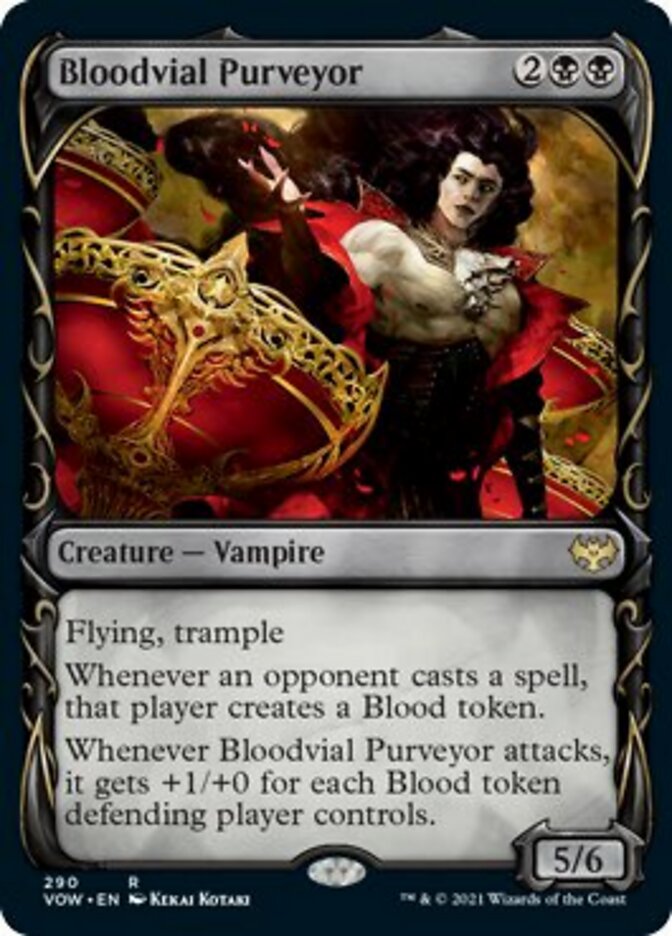 Bloodvial Purveyor (Showcase Fang Frame) [Innistrad: Crimson Vow] | Empire Gaming NC