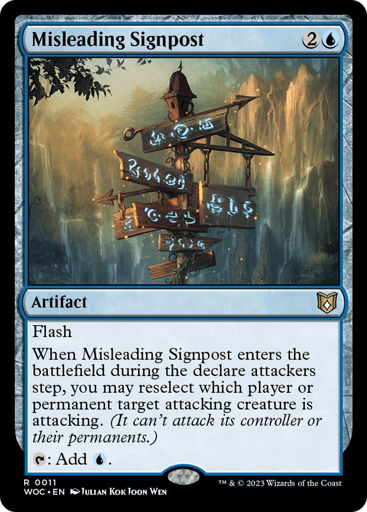 Misleading Signpost [Wilds of Eldraine Commander] | Empire Gaming NC