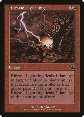 Rhystic Lightning [Prophecy] | Empire Gaming NC