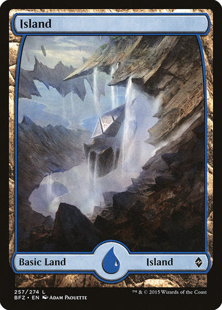 Island (257) - Full Art [Battle for Zendikar] | Empire Gaming NC