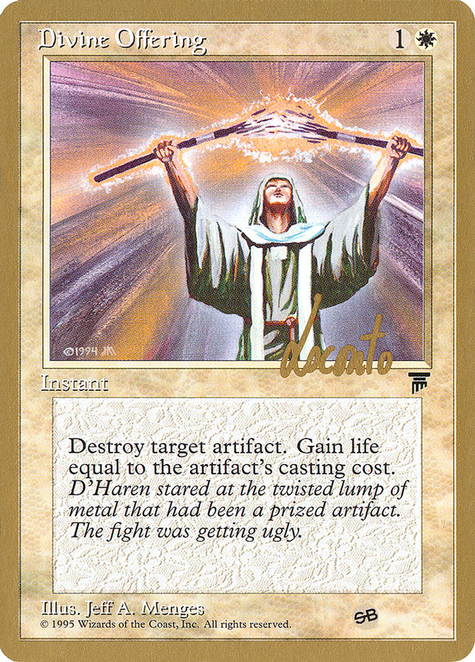 Divine Offering (Michael Loconto) (SB) [Pro Tour Collector Set] | Empire Gaming NC