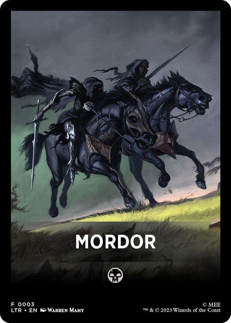 Mordor Theme Card [The Lord of the Rings: Tales of Middle-Earth Tokens] | Empire Gaming NC