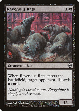 Ravenous Rats [Duels of the Planeswalkers] | Empire Gaming NC