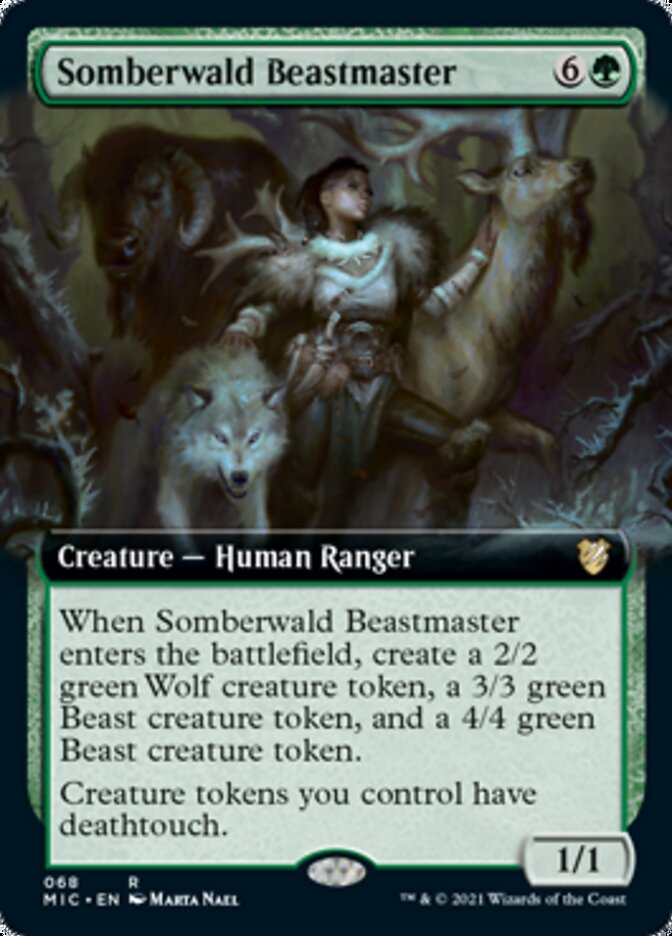 Somberwald Beastmaster (Extended) [Innistrad: Midnight Hunt Commander] | Empire Gaming NC