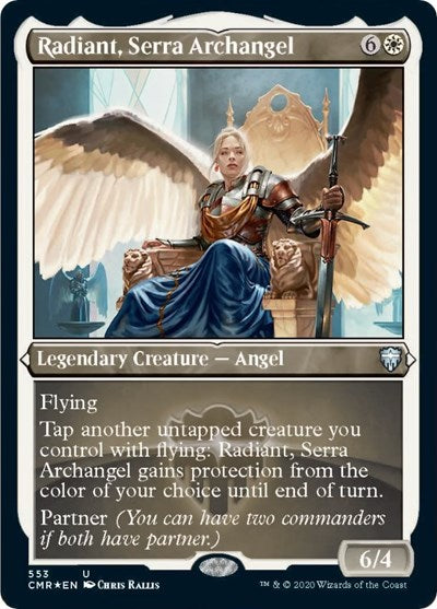 Radiant, Serra Archangel (Foil Etched) [Commander Legends] | Empire Gaming NC