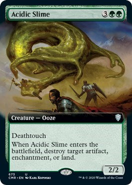 Acidic Slime (Extended Art) [Commander Legends] | Empire Gaming NC