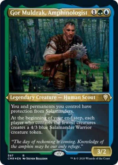 Gor Muldrak, Amphinologist (Foil Etched) [Commander Legends] | Empire Gaming NC