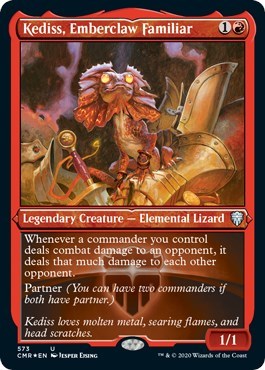 Kediss, Emberclaw Familiar (Foil Etched) [Commander Legends] | Empire Gaming NC