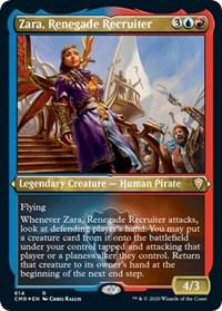 Zara, Renegade Recruiter (Foil Etched) [Commander Legends] | Empire Gaming NC