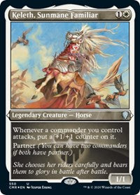 Keleth, Sunmane Familiar (Foil Etched) [Commander Legends] | Empire Gaming NC