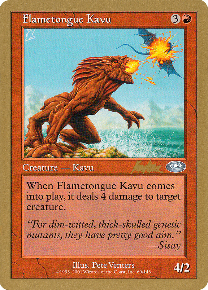 Flametongue Kavu (Brian Kibler) [World Championship Decks 2002] | Empire Gaming NC