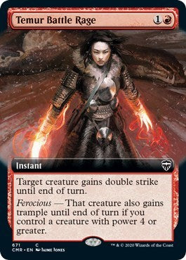 Temur Battle Rage (Extended Art) [Commander Legends] | Empire Gaming NC
