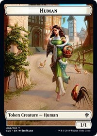 Human // Beast Double-sided Token (Challenger 2021) [Unique and Miscellaneous Promos] | Empire Gaming NC