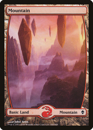 Mountain (242) - Full Art [Zendikar] | Empire Gaming NC