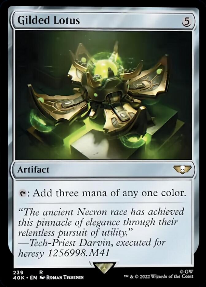 Gilded Lotus (Surge Foil) [Universes Beyond: Warhammer 40,000] | Empire Gaming NC
