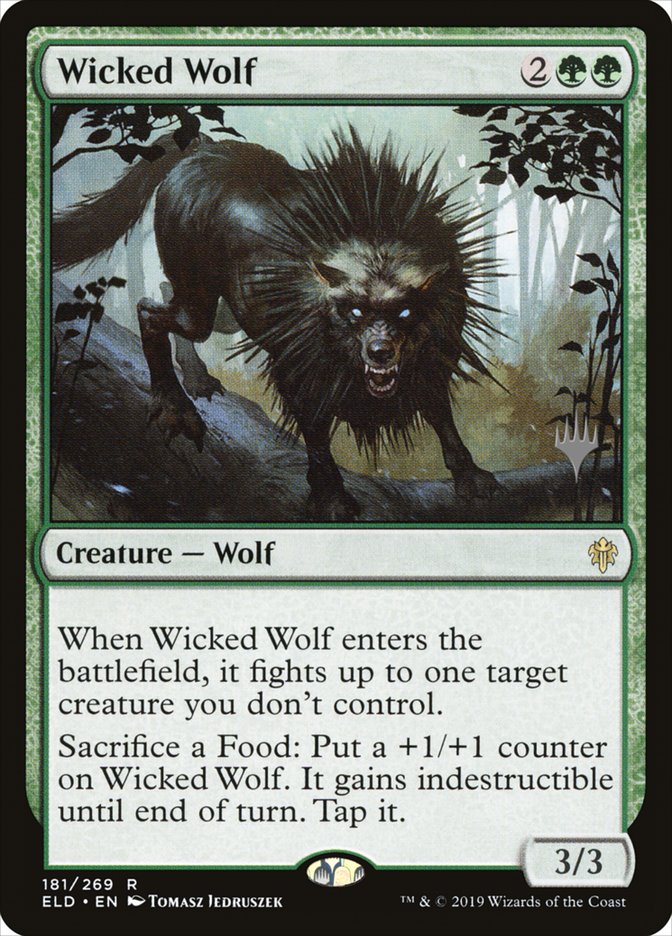 Wicked Wolf (Promo Pack) [Throne of Eldraine Promos] | Empire Gaming NC