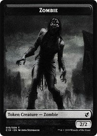 Zombie (010) // Zombie (011) Double-sided Token [Commander 2019 Tokens] | Empire Gaming NC