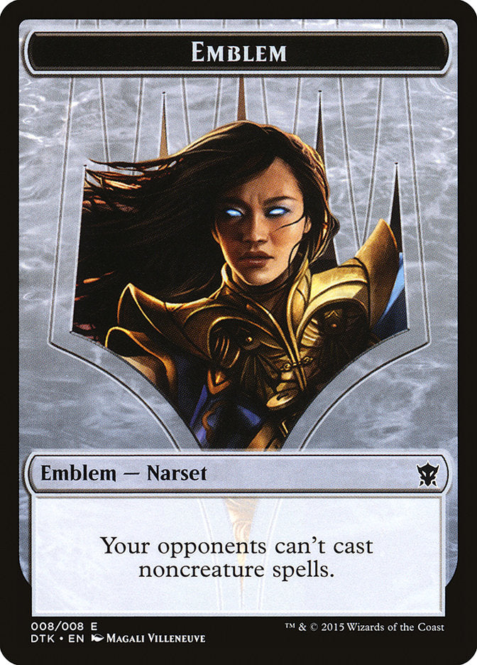 Narset Transcendent Emblem [Dragons of Tarkir Tokens] | Empire Gaming NC