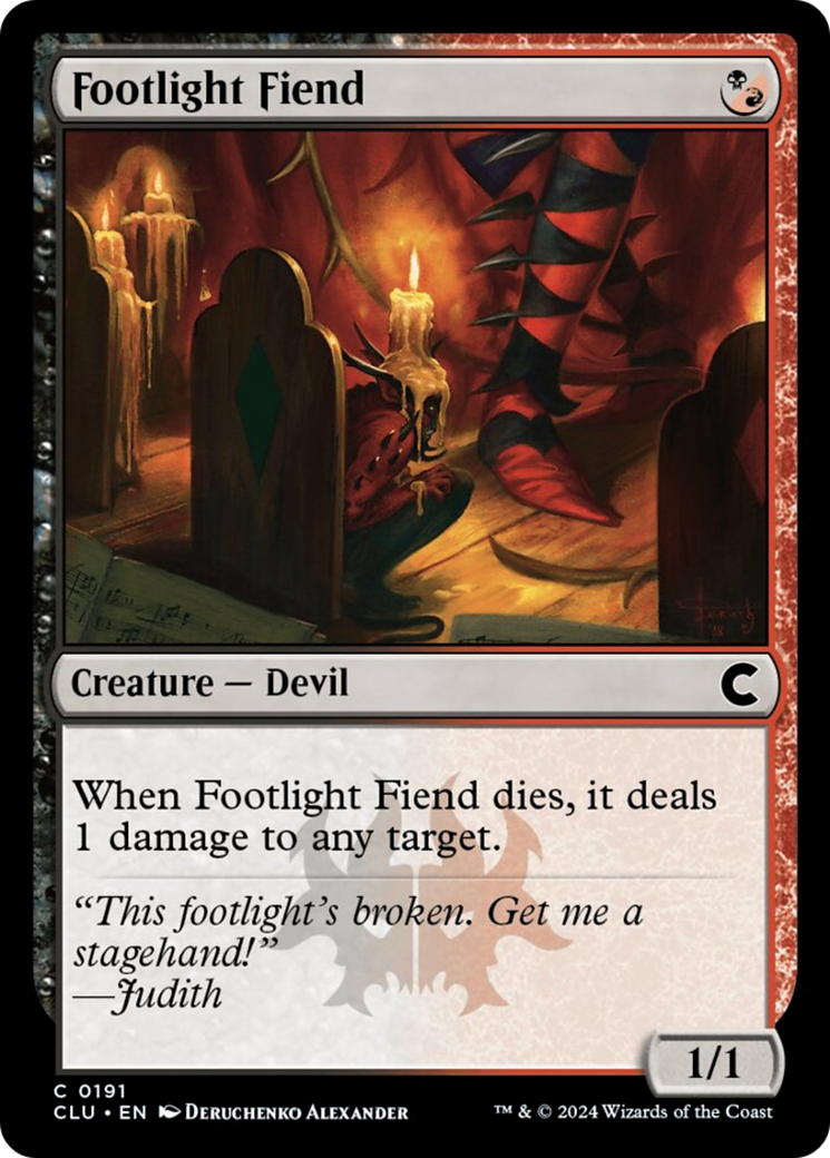 Footlight Fiend [Ravnica: Clue Edition] | Empire Gaming NC