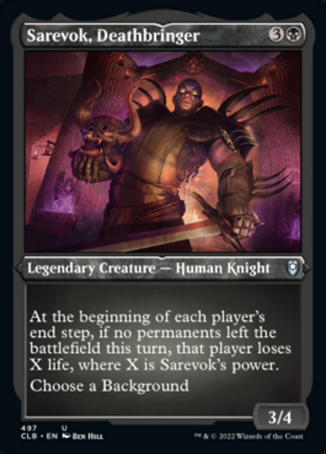 Sarevok, Deathbringer (Foil Etched) [Commander Legends: Battle for Baldur's Gate] | Empire Gaming NC