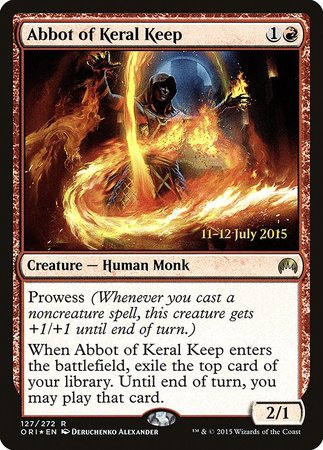 Abbot of Keral Keep [Magic Origins Promos] | Empire Gaming NC