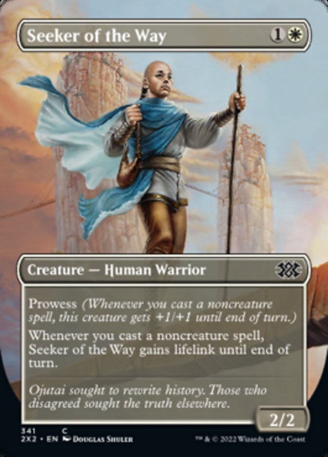 Seeker of the Way (Borderless Alternate Art) [Double Masters 2022] | Empire Gaming NC