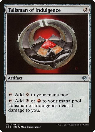 Talisman of Indulgence [Archenemy: Nicol Bolas] | Empire Gaming NC