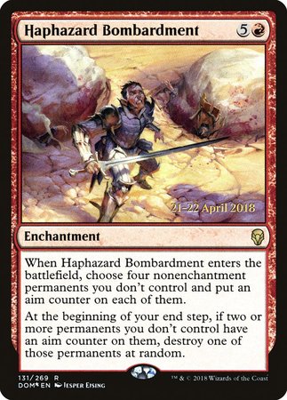 Haphazard Bombardment [Dominaria Promos] | Empire Gaming NC