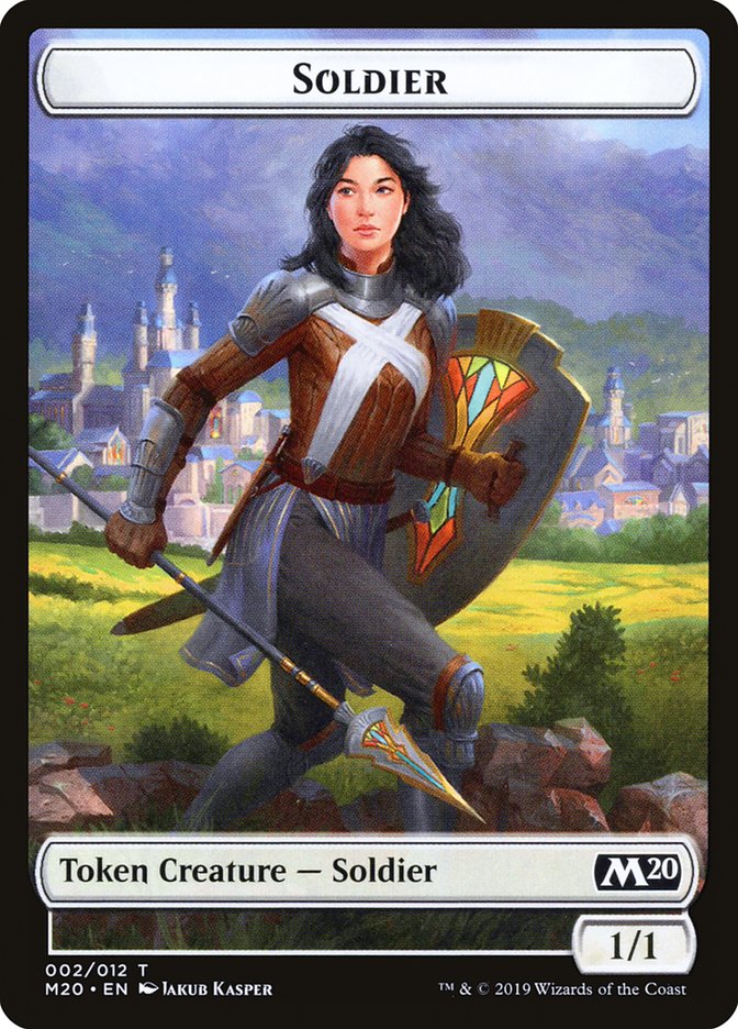 Soldier Token [Core Set 2020 Tokens] | Empire Gaming NC