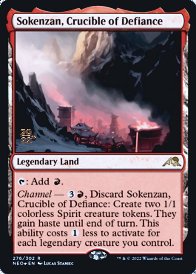 Sokenzan, Crucible of Defiance [Kamigawa: Neon Dynasty Prerelease Promos] | Empire Gaming NC