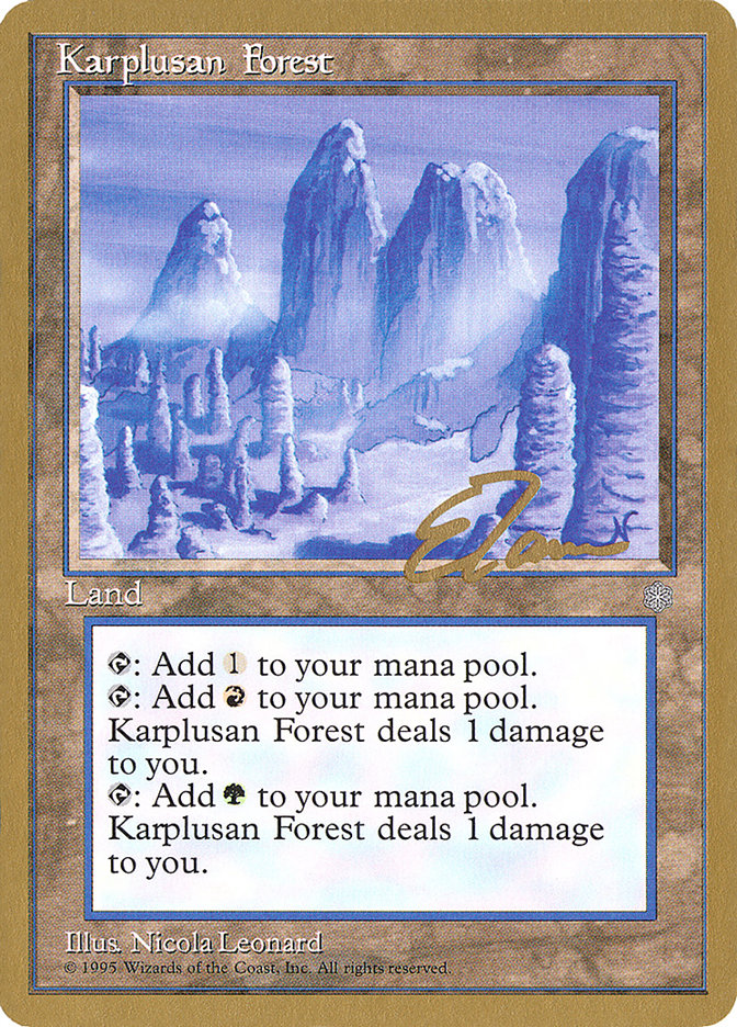 Karplusan Forest (Eric Tam) [Pro Tour Collector Set] | Empire Gaming NC