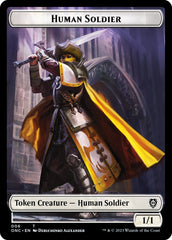 Human Soldier // Elephant Double-Sided Token [Phyrexia: All Will Be One Commander Tokens] | Empire Gaming NC