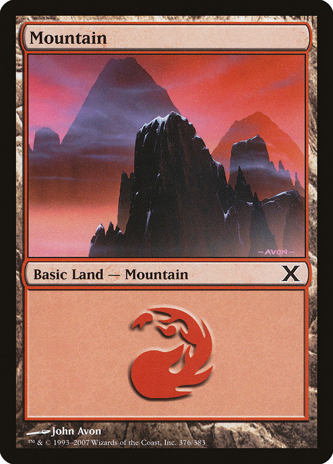 Mountain (376) [Tenth Edition] | Empire Gaming NC