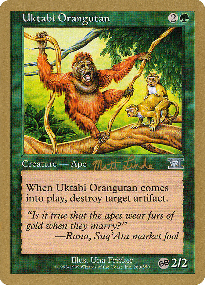 Uktabi Orangutan (Matt Linde) (SB) [World Championship Decks 1999] | Empire Gaming NC