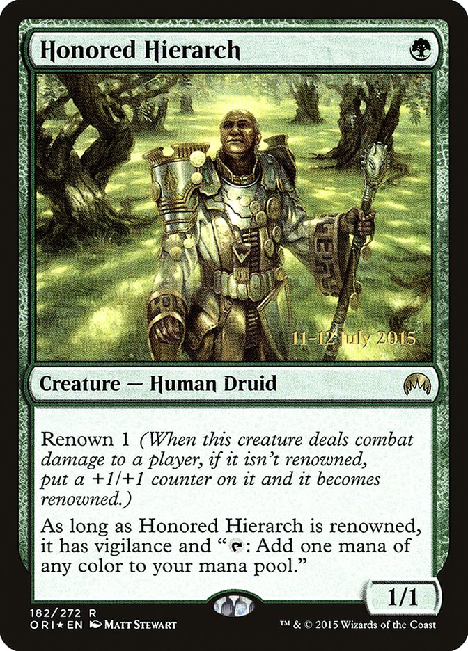 Honored Hierarch [Magic Origins Prerelease Promos] | Empire Gaming NC