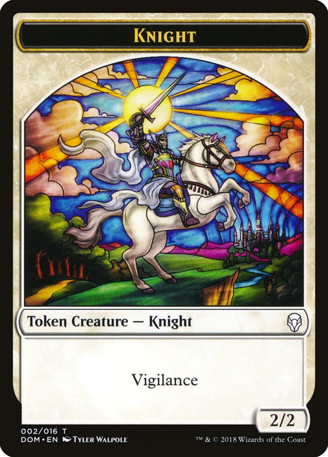 Knight (002/016) [Dominaria Tokens] | Empire Gaming NC