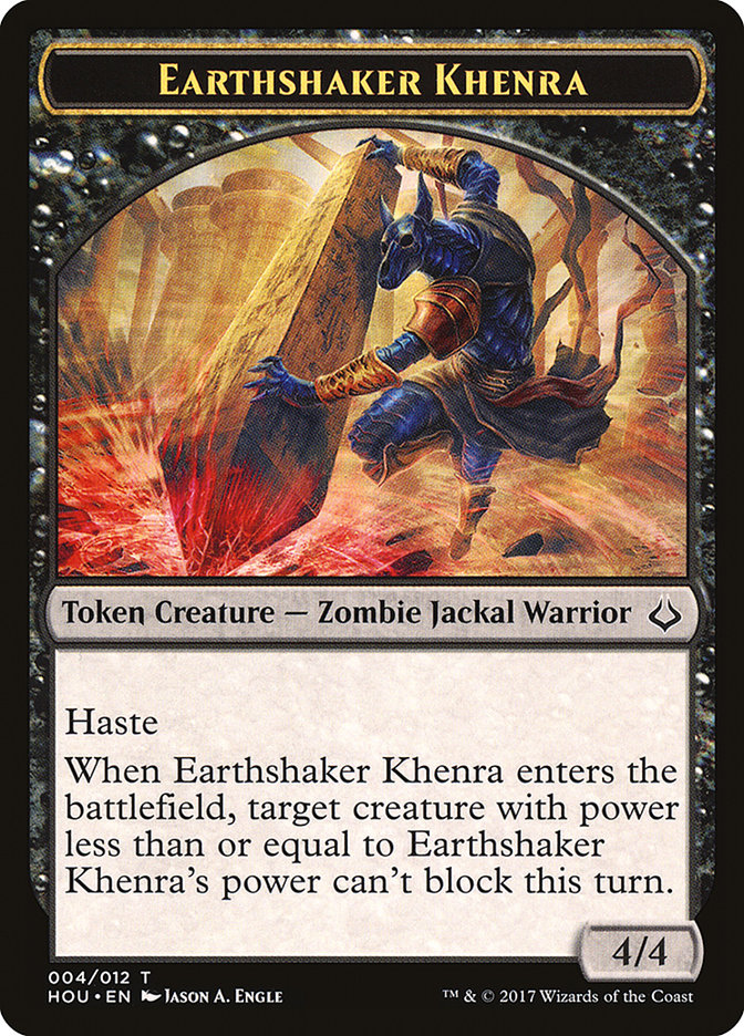 Earthshaker Khenra Token [Hour of Devastation Tokens] | Empire Gaming NC