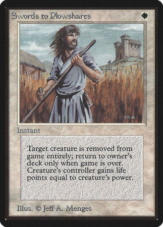Swords to Plowshares [Limited Edition Beta] | Empire Gaming NC