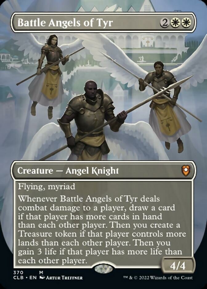 Battle Angels of Tyr (Borderless Alternate Art) [Commander Legends: Battle for Baldur's Gate] | Empire Gaming NC