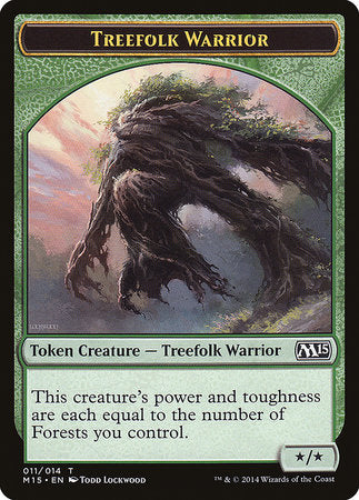 Treefolk Warrior Token [Magic 2015 Tokens] | Empire Gaming NC