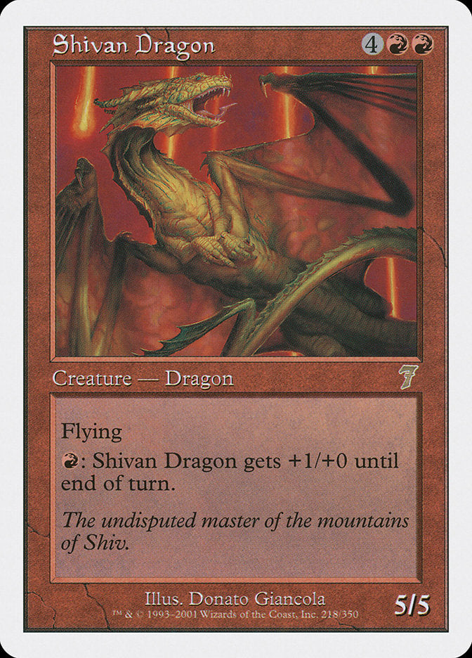 Shivan Dragon [Seventh Edition] | Empire Gaming NC