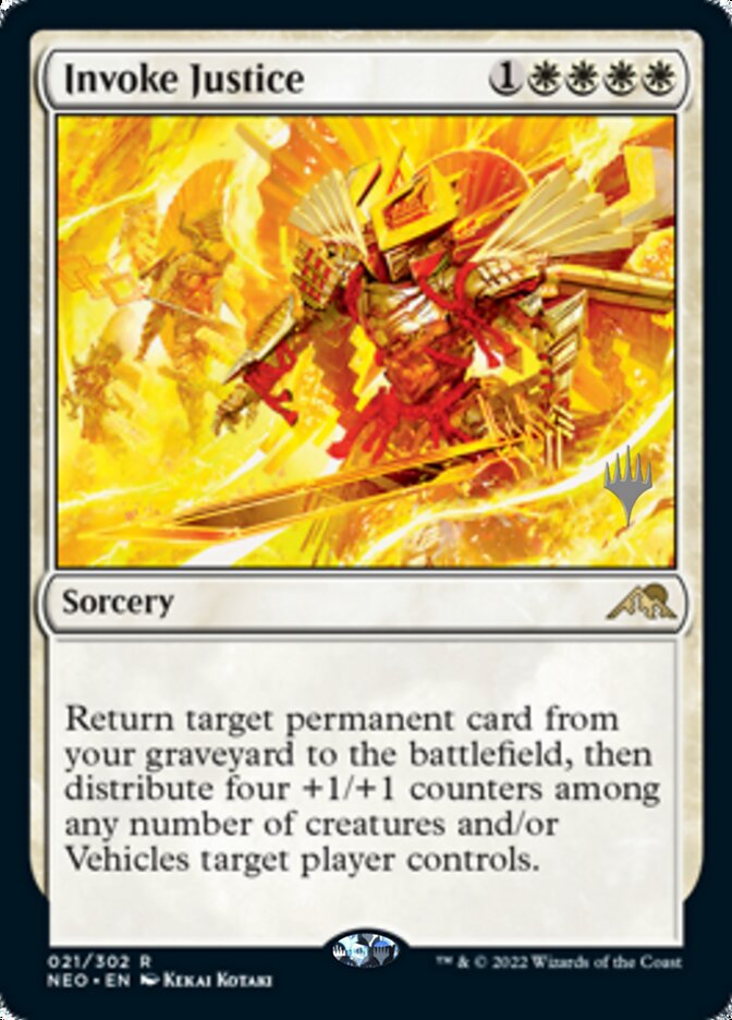 Invoke Justice (Promo Pack) [Kamigawa: Neon Dynasty Promos] | Empire Gaming NC