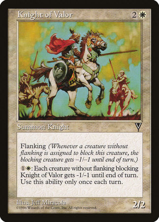 Knight of Valor [Visions] | Empire Gaming NC