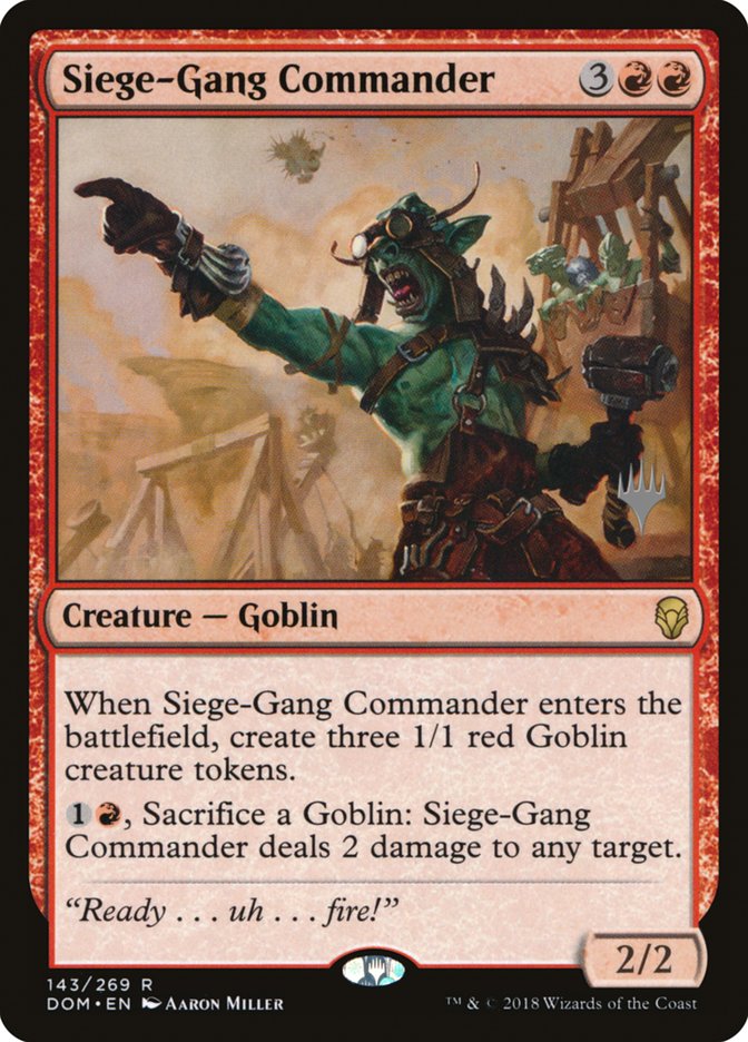 Siege-Gang Commander [Dominaria Promos] | Empire Gaming NC