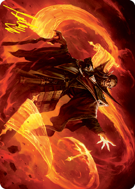 Plargg, Dean of Chaos Art Card (Gold-Stamped Signature) [Strixhaven: School of Mages Art Series] | Empire Gaming NC