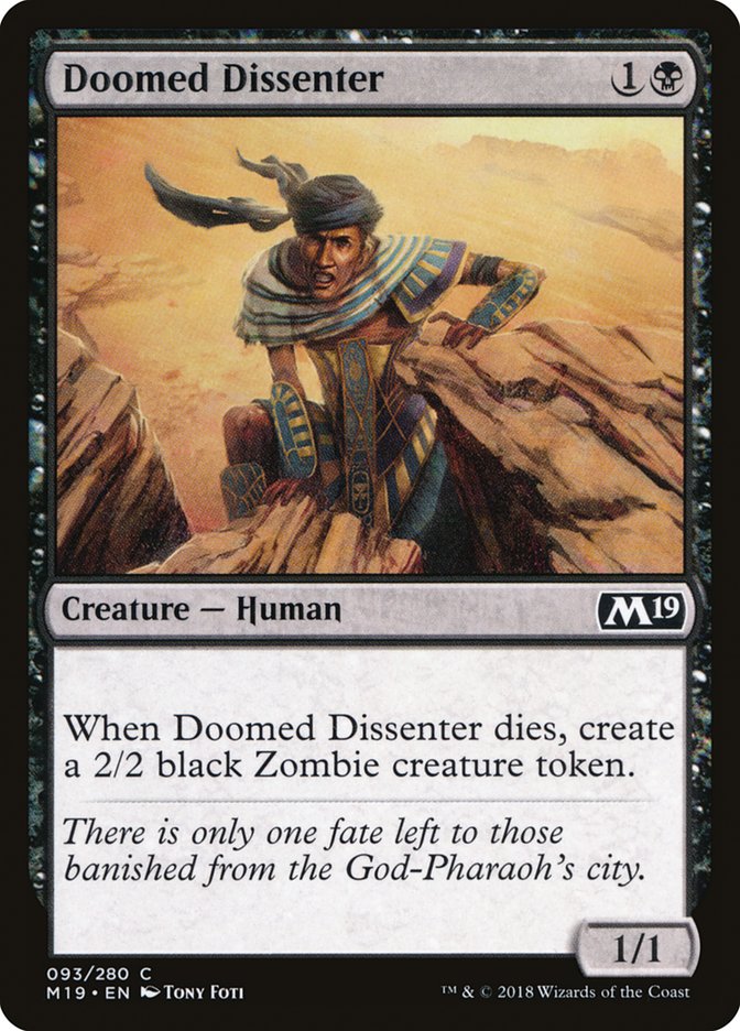 Doomed Dissenter [Core Set 2019] | Empire Gaming NC