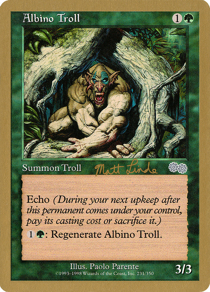 Albino Troll (Matt Linde) [World Championship Decks 1999] | Empire Gaming NC