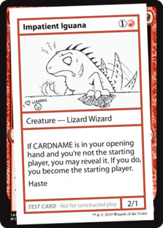 Impatient Iguana (2021 Edition) [Mystery Booster Playtest Cards] | Empire Gaming NC