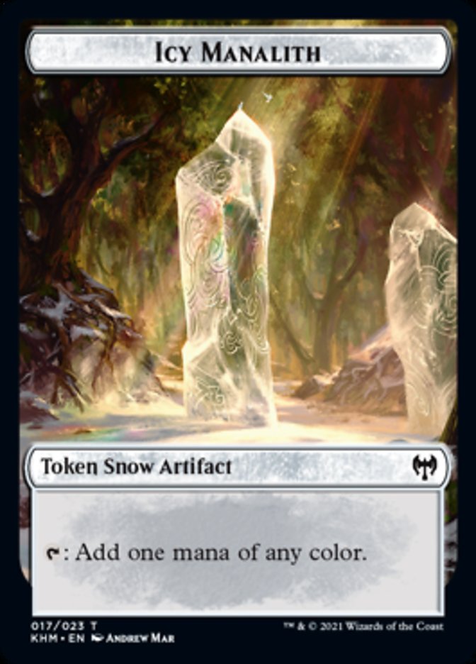 Icy Manalith Token [Kaldheim] | Empire Gaming NC